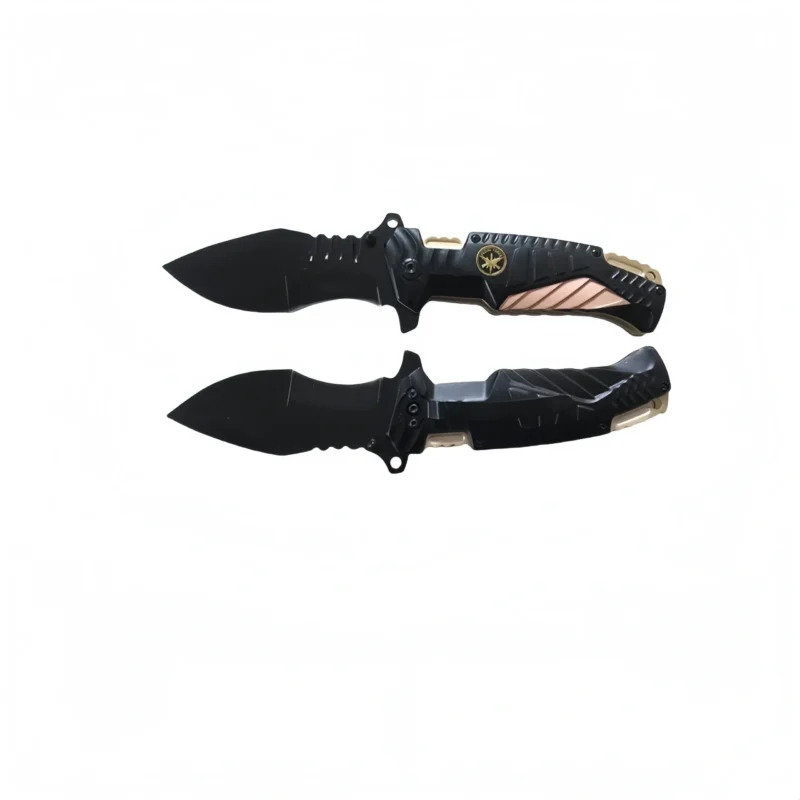 USA outdoor users Outdoor Pocket Knife – Black Blade with Assisted...