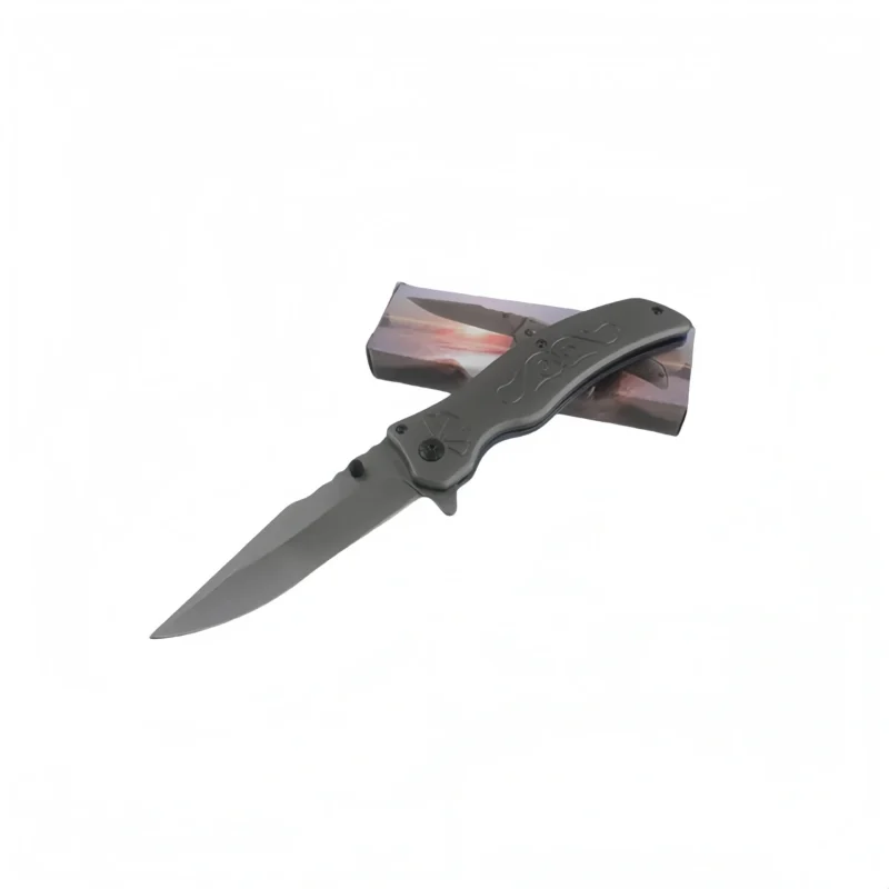 EDC Pocket Knife – Folding Outdoor Knife with Wave Pattern Handle a...
